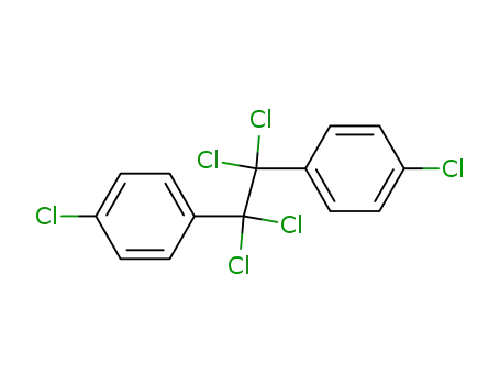 Molecular Structure of 4137-78-4 (Benzene, 1,1'-(1,1,2,2-tetrachloro-1,2-ethanediyl)bis[4-chloro-)