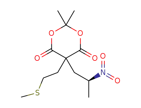 (S)-2,2-dimethyl-5-(2-(methylthio)ethyl)-5-(2-nitropropyl)-1,3-dioxane-4,6-dione