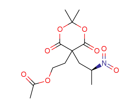 (S)-2-(2,2-dimethyl-5-(2-nitropropyl)-4,6-dioxo-1,3-dioxan-5-yl)ethyl acetate