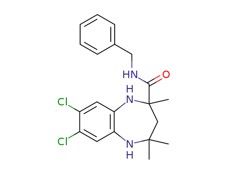 N-benzyl-7,8-dichloro-2,4,4-trimethyl-2,3,4,5-tetrahydro-1H-benzo[b][1,4]diazepine-2-carboxamide