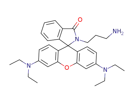 2-(3-aminopropyl)-3',6'-bis(diethylamino)spiro[isoindoline-1,9'-xanthen]-3-one