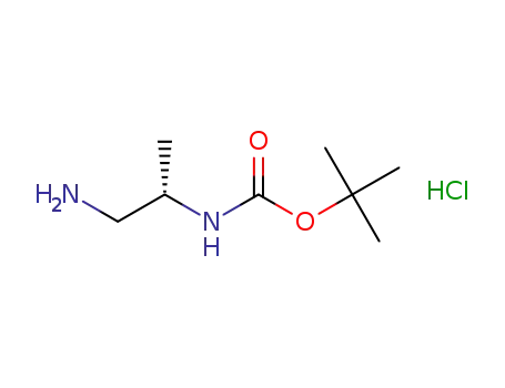 Molecular Structure of 959833-70-6 (S-2-N-BOC-propane-1,2-diamine-HCl)