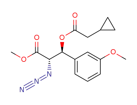 (±)-(2R,3R)-2-azido-3-(2-cyclopropylacetoxy)-3-(3-methoxyphenyl)propionic acid methyl ester