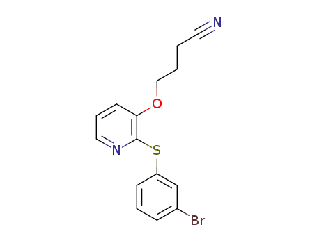 4-(2-(3-bromophenylthio)pyridin-3-yloxy)butanenitrile