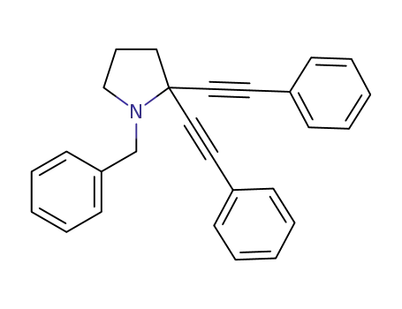 1-benzyl-2,2-bis(phenylethynyl)pyrrolidine