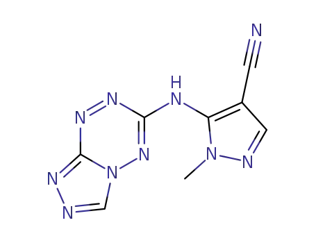 5-([1,2,4]triazolo[4,3-b][1,2,4,5]tetrazin-6-ylamino)-1-methyl-1H-pyrazole-4-carbonitrile