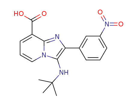 3-(tert-butylamino)-2-(3-nitrophenyl)imidazo[1,2-a]pyridine-8-carboxylic acid