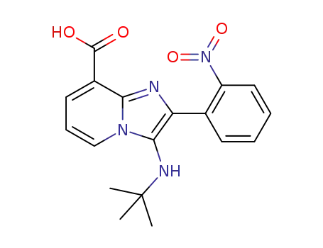 3-(tert-butylamino)-2-(2-nitrophenyl)imidazo[1,2-a]pyridine-8-carboxylic acid
