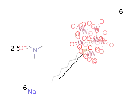 Na6[SiW9O34(OPC8H17)2] dimethylformamide solvate