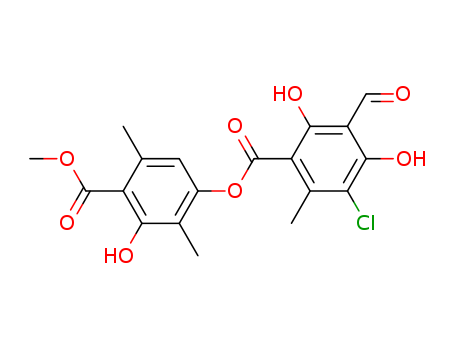 (3-hydroxy-4-methoxycarbonyl-2,5-dimethylphenyl) 5-chloro-3-formyl-2,4-dihydroxy-6-methylbenzoate
