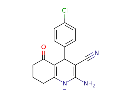 2-amino-4-(4-chlorophenyl)-7,7-dimethyl-5-oxo-1,4,5,6,7,8-hexahydroquinoline-3-carbonitrile