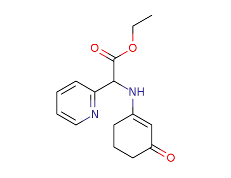 ethyl 2-((3-oxocyclohex-1-en-1-yl)amino)-2-(pyridin-2-yl)acetate