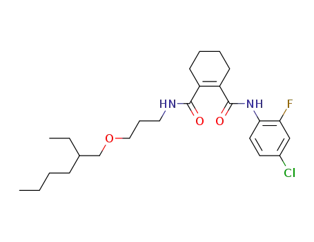 Cyclohex-1-ene-1,2-dicarboxylic acid 1-[(4-chloro-2-fluoro-phenyl)-amide] 2-{[3-(2-ethyl-hexyloxy)-propyl]-amide}