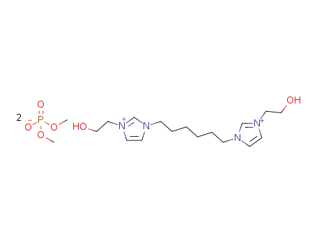 1,6-bis[3-(2-hydroxyethyl)imidazolium-1-yl]hexane bis(dimethyl phosphate)
