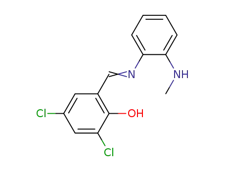 2,4-dichloro-6-(((2-(methylamino)phenyl)imino)methyl)phenol