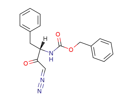Molecular Structure of 15196-02-8 ((S)-3-Z-AMINO-1-DIAZO-3-PHENYL-2-BUTANONE)
