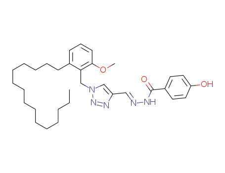 (E)-N'-[{1-(2-methoxy-6-pentadecylbenzyl)-1H-1,2,3-triazol-4-yl}methylene]-4-hydroxybenzohydrazide