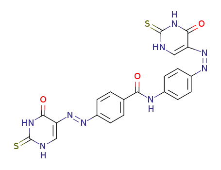 N-(4-((Z)-(6-oxo-2-thioxo-1,2,3,4-tetrahydro-6l5-pyrimidin-5-yl)diazenyl)phenyl)-4-((E)-(6-oxo-2-thioxo-1,2,5,6-tetrahydropyrimidin-5-yl)diazenyl)benzamide