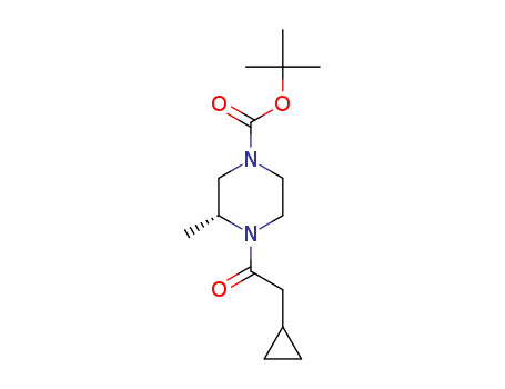 (R)-tert-butyl 4-(2-cyclopropylacetyl)-3-methylpiperazine-1-carboxylate