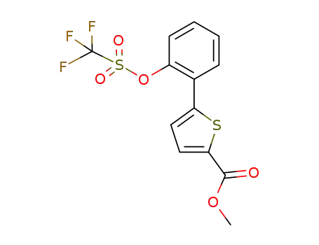 methyl 5-[2-{[(trifluoromethyl)sulfonyl]oxy}phenyl]thiophene-2-carboxylate