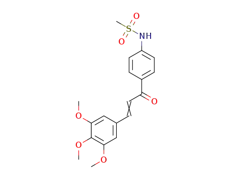 N-(4-(3-(3,4,5-trimethoxyphenyl)acryloyl)phenyl)methanesulfonamide