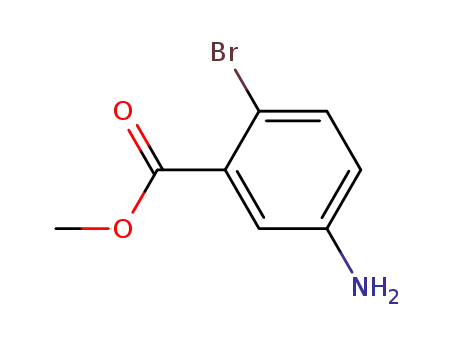 Molecular Structure of 6942-37-6 (5-AMINO-2-BROMO-BENZOIC ACID METHYL ESTER)