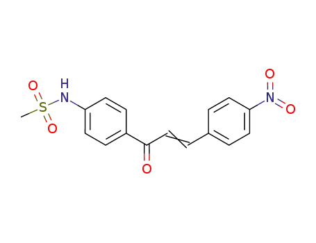 N-(4-(3-(4-nitrophenyl)acryloyl)phenyl)methanesulfonamide