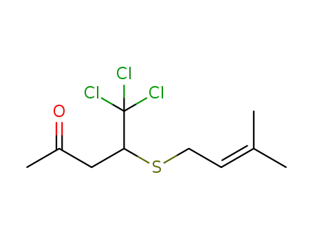 5,5,5-trichloro-4-(3-methylbut-2-enylthio)pentan-2-one