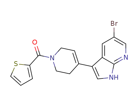 (4-(5-bromo-1H-pyrrolo[2,3-b]pyridin-3-yl)-5,6-dihydropyridin-1(2H)-yl)(thiophen-2-yl)methanone