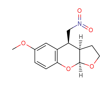 (3aR,4S,9aS)-6-methoxy-4-(nitromethyl)-3,3a,4,9a-tetrahydro-2H-furo[2,3-b]chromene