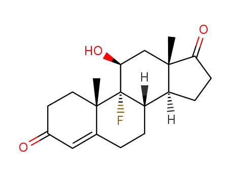 9α-fluoro-11β-hydroxy-4-androstene-3,17-dione