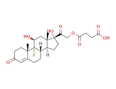 succinic acid mono-(9-fluoro-11β,17-dihydroxy-3,20-dioxo-pregn-4-en-21-yl ester)