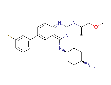 N4-((1s,4S)-4-aminocyclohexyl)-6-(3-fluorophenyl)-N2-((R)-1-methoxypropan-2-yl)quinazoline-2,4-diamine