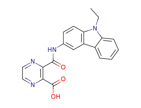 3-((9-ethyl-9H-carbazol-3-yl)carbamoyl)pyrazine-2-carboxylic acid