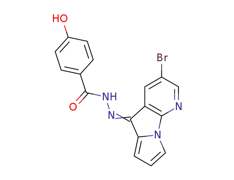 N'-[3-bromo-5H-pyrido[3,2-b]pyrrolizin-5-ylidene]-4-hydroxybenzohydrazide