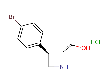 (2R,3R)-3-(4-bromophenyl)-2-(hydroxymethyl)azetidin-1-ium chloride