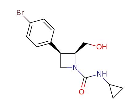 (2S,3R)-3-(4-bromophenyl)-N-cyclopropyl-2-(hydroxymethyl)azetidine-1-carboxamide