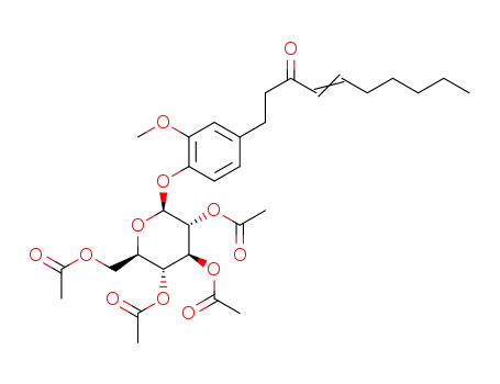4′-O-β-(2,3,4,6-tetra-O-acetyl-β-D-glucopyranosyl)-6-shogaol