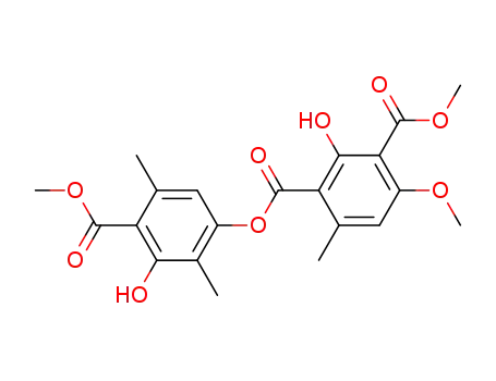 2-hydroxy-4-methoxy-6-methyl-isophthalic acid-1-(3-hydroxy-4-methoxycarbonyl-2,5-dimethyl-phenyl ester)-3-methyl ester