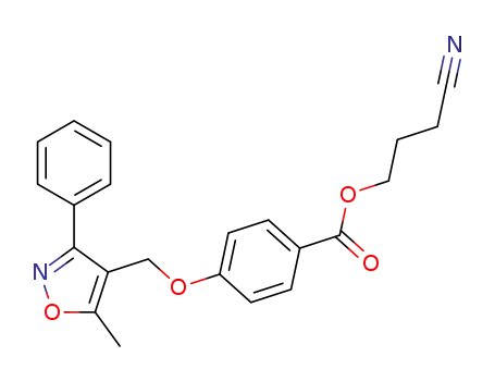 3-cyanopropyl 4-[(5-methyl-3-phenylisoxazol-4-yl)methoxy]benzoate