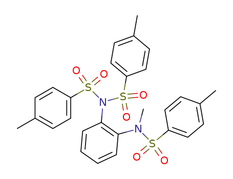 1-[bis-(toluene-4-sulfonyl)-amino]-2-[methyl-(toluene-4-sulfonyl)-amino]-benzene