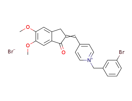 1-(3-bromobenzyl)-4-[(5,6-dimethoxy-1-indanone-2-ylidene)methyl]pyridinium bromide