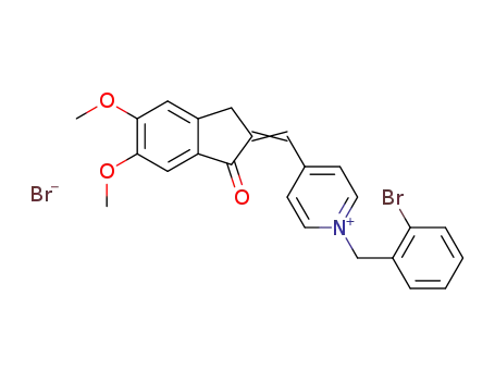 1-(2-bromobenzyl)-4-[(5,6-dimethoxy-1-indanone-2-ylidene)methyl]pyridinium bromide