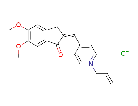 1-(2-propenyl)-4-[(5,6-dimethoxy-1-indanone-2-ylidene)methyl]pyridinium chloride
