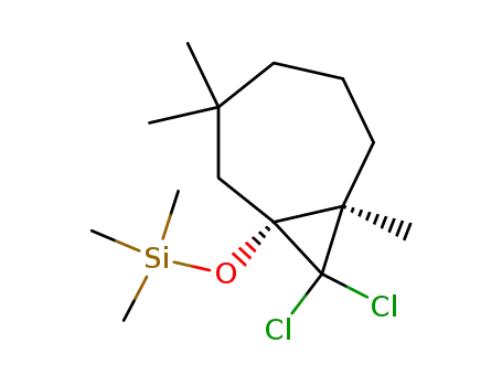 8,8-dichloro-3,3,7-trimethyl-1-((trimethylsilyl)oxy)bicyclo<5.1.0>octane