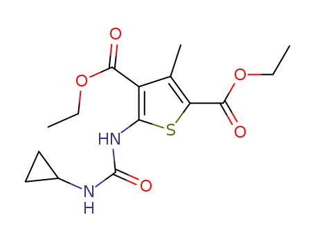 diethyl 5-[(cyclopropylcarbamoyl)amino]-3-methylthiophene-2,4-dicarboxylate