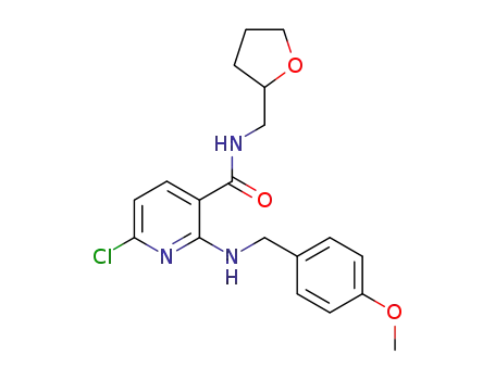6-chloro-2-[(4-methoxybenzyl)amino]-N-[(tetrahydrofuran-2-yl)methyl]nicotinamide