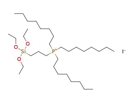 trioctyl(3-(triethoxysilyl)propyl)phosphonium iodide