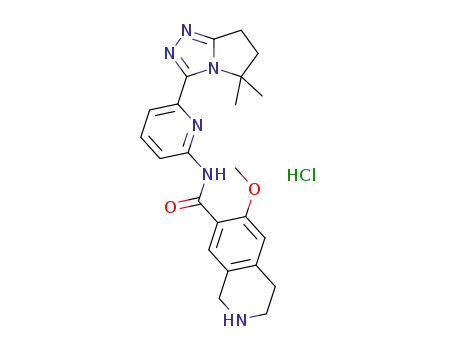 N-(6-(5,5-dimethyl-6,7-dihydro-5H-pyrrolo[2,1-c][1,2,4]triazol-3- yl)pyridin-2-yl)-6-methoxy-1,2,3,4-tetrahydroisoquinoline-7-carboxamide hydrochloride