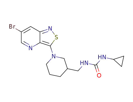 1-((1-(6-bromoisothiazolo[4,3-b]pyridin-3-yl)piperidin-3-yl)methyl)-3-cyclopropylurea